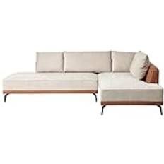 Corner Sofas Beliani MYKEN 3-Sitzer Sofa