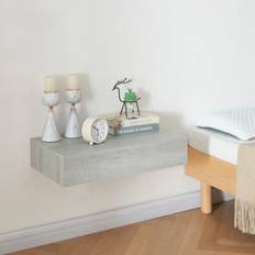 [en.casa] Hyllor [en.casa] Kärsämäki Med Förvaringslåda 60 x 35 x 12 cm Vägghylla