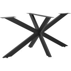 [en.casa] Oberau Black Tischbein 71cm