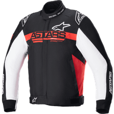 Cykling - Hvid Overtøj Alpinestars MC-Jakke Monza-Sport - Sort/Lysrød/Hvid
