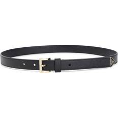 Prada Women Belts Prada Chic Black Leather Belt - Black