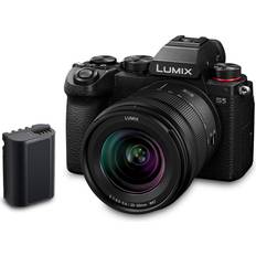 Digital Cameras Panasonic LUMIX DC-S5 S5 Full Frame Mirrorless Camera body, 4K 60P Video Recording with Flip Screen and Wi-Fi, 20-60 mm Lens, 5-Axis Dual I.S, (Black)