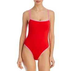 Men Swimsuits Women's One-Piece Swimsuit - Red