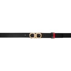 Red - Women Belts Ferragamo Adjustable Gancini Reversible Belt - Flame Re