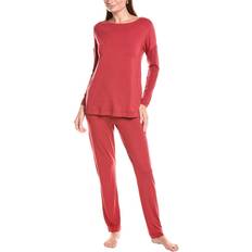 Red Pyjamas Hanro 2Pc Pajama Set