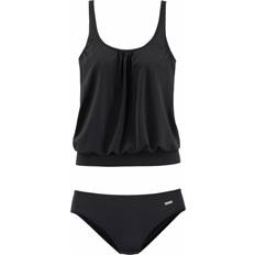 Polyamid Tankinis Lascana Oversize Tankini - Schwarz