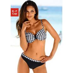 Polyamid Bikini-Sets Lascana Bügel-Bikini - Schwarz/Weiß