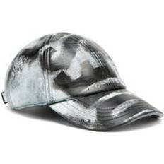 Diesel Caps Diesel Baseball Cap in Treated Leather - Multicolor