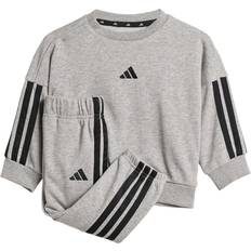 3-6M Tracksuits Children's Clothing adidas Essentials Joggers Set - Medium Grey Heather/Clear Pink