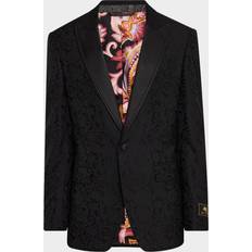 Etro Blazer Droit À Motif Floral - Noir