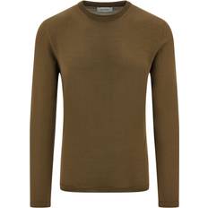 Ferragamo Jumpers Ferragamo Fine-Knit Sweater - Virgin Wool/Green