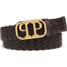 Philipp Plein Accessories Philipp Plein Logo Buckle Leather Belt - Brown