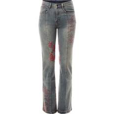 Ed Hardy Rouge Hearts Flared Jeans - Blue