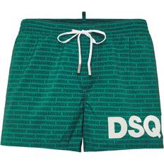 DSquared2 Men Swimwear DSquared2 Logo Print Swim Shorts - Green
