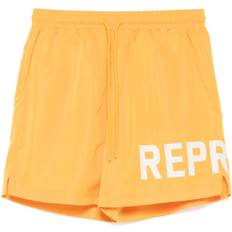 Represent Swimwear Represent Logo Printed Swim Shorts - Yellow