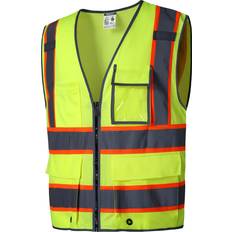 Green Work Vests Multi-Pocket Surveyor Vest - Lime