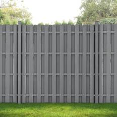 Gartenzäune Neu.Holz WPC Gartenzaun 180 x 180 cm Grau