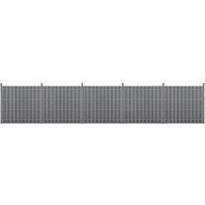 Lattenzaun Neu.Holz WPC Gartenzaun 185 x 932 cm Grau