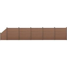 Neu.Holz WPC Gartenzaun mit Schräge 183 x 973 cm