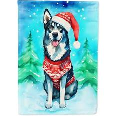 Carolines Treasures Siberian Husky Christmas Garden Flag 11.25 in x 15.5 in