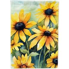 Black Flags Carolines Treasures Maryland Black-Eyed Susans in Watercolor Garden Flag 11.25 in x 15.5 in