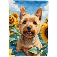 Carolines Treasures Norwich Terrier in Sunflowers Garden Flag 11.25 in x 15.5 in