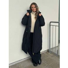 Mos Mosh Quilted Long Down Jacket - Black
