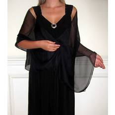 Royal Long Scarf Evening Shawls and Wraps - Navy Black