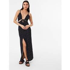 Gathered Bust Maxi Dress V-Neck