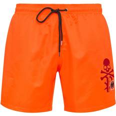 Philipp Plein Swimwear Philipp Plein Logo Print Swim Shorts - Orange