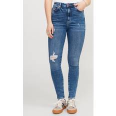 Blåa - Tyg Jeans JJXX Jxvienna Skinny Hw Cse1008 B Jeans - Blå