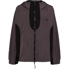 Five Hooded Zip-Up Jacket - Black