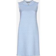 Dolce & Gabbana Blue Dresses Dolce & Gabbana Sleeveless Raschel Tweed Dress With Dg Logo Azure