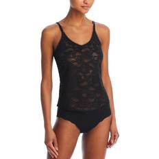 Femme Chemises de nuit Women's Plus Lace Trim Chemise - Black