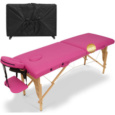 Alwyn Home Massage Table Portable Massage Bed Lash Bed w/ Carrying Case SPA Table Height Adjustable, Wood Wayfair Multi Color