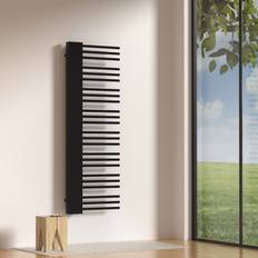 Scaldasalviette neu.haus Scalda Asciugamani da Parete Kviteseid ad Acqua 146 x 45 cm Nero