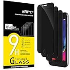 New'C Privacy Skärmskydd Glas 3 Pack för iPhone 8 7