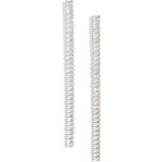 Nordstrom Cubic Zirconia Linear Drop Earrings in Clear- Silver (One Size)