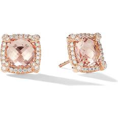 David Yurman Rose Gold Earrings David Yurman 18kt rose gold Chatelaine morganite and diamond stud earrings women 18kt Rose Gold/Morganite One Pink