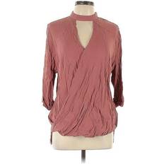 Pleats Blouses LilySilk Collared Silk Blouse - Burgundy