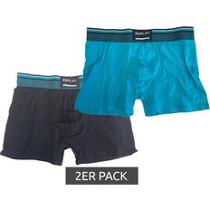 Replay Underkläder på rea Replay Retro Boxershorts - Schwarz/Türkis