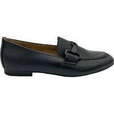 Gabor Low Shoes Gabor Classic Black Leather Penny Loafers - Black