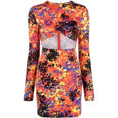 DSquared2 Women Dresses DSquared2 Gedrucktes Kurzes Kleid Ausgeschnitten - MultiColour