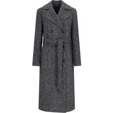 Denim Coats Luanne Double-Breasted Coat - Gray