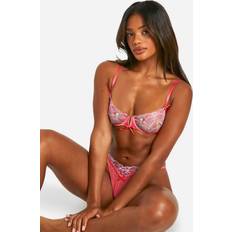 Maison Close Sheer Balconette Bra - Pink