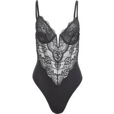 Florals - Women Bodysuits Fleur Du Mal Bianca Lace Bodysuit -