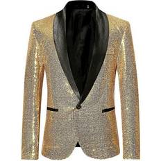 Dolce & Gabbana Uomo Abbigliamento esterno Dolce & Gabbana Sicilia-Fit Sequined Jacket Gold