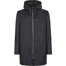 Men - Orange Coats Herno Three-quarter Coat Stylish Warm - Blue