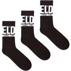 Diesel Men Socks Diesel Logo Cuff Socks 3-Pack - Black