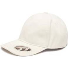 Diesel Men Headgear Diesel Baseball Cap With Oval D Plaque - White